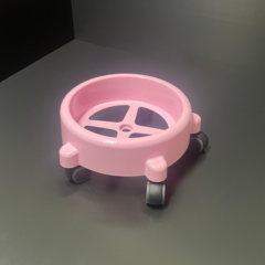 [INI+]아이엔아이플러스 버킷돌리 바퀴세트 이동식 받침대, 핑크