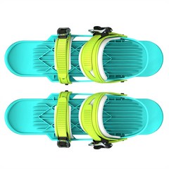스키에이트 부츠 보드 인라인 신발 결합 미니 슈즈 숏스키, 3세대 형광 블루 스키 부츠