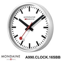 [정품]국내 당일발송 몬데인시계 MONDAINE A990.CLOCK.16SBB 벽시계 가정용 벽시계 스위스시계 기차역시계