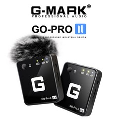 G-MARK GO PRO II 무선 마이크 전문 인터뷰 ASMR 전화 카메라 DSLR Vlog Youtube 비디오 녹화, 한개옵션0