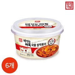 브랜드없음 한성기업 맛있는 어묵 국물 쌀떡볶이 200g x 6개