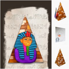 피라미드 만들기 이집트 역사 공부 미술 수업 5개묶음