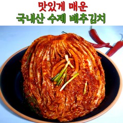 국내산 수제 맛있게 매운 불 배추 포기 김치 실비김치 1kg 3kg 5kg, 1개