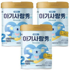 남양유업 아기사랑수 2단계 750g 3캔, 3개