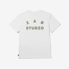 야구 반티 IAB Studio 100 코튼 부티크 커플 스트리트 반팔 티셔츠 통기성 및 편안함, 10.whiteolive green - XXL