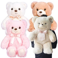 땡큐베어 귀여운 애착 곰돌이 대형 윌슨 곰인형 45cm, 핑크