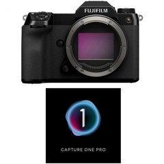 후지필름 GFX50S II 미러리스 디지털 카메라 본체 블랙 캡처 원프로 사진 편집 소프트