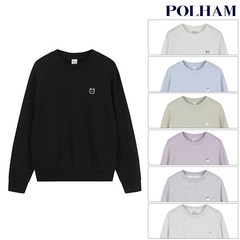 [폴햄] PHD3TR2020 여성 코숏 소프트테리 주력 와펜 맨투맨 티셔츠