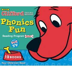 Clifford Phonics Fun Pack #1 : 12 Books Box Set (StoryPlus QR), Scholastic