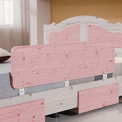 젠티스 높이조절가능한 침대안전가드 침대보호대 음각형 120cm (색상선택), 핑크 120cm, 1개