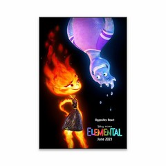 엘리멘탈 포스터 영화 Elemental 2023 Funny 만화 아트 캔버스 홈 침실 최고의 선물