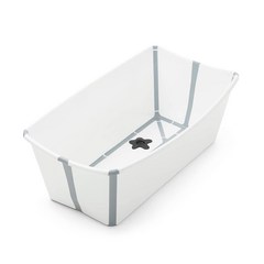 White Regular Stokke Flexi Bath White - Foldable Baby Bathtub - Lightweight Durable & Easy to St, 1