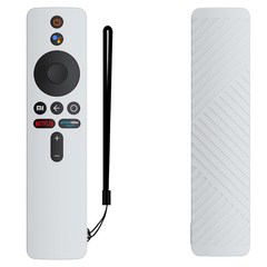 GRAYCO 샤오미 TV 스틱 4K 컬러 풀커버 리모컨 케이스 + 손목 스트랩 WHITE