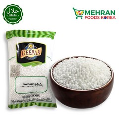 DEEPAK White Sabudana (Sago / Tapioca) 500g 사부다나 사고펄, 1개