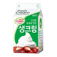 서울우유 생크림 500ML 12개 냉장포장무료, 12팩