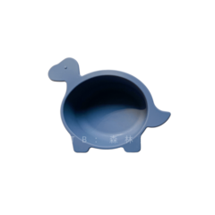유아동식기 아기 유아 식기 보조 리우드 플레이트 모음 실리콘 다이노 볼, B 파란색 공룡 그릇