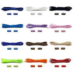 색생선택 1+1 매듭없는 운동화끈 캡슐 고무줄 신발끈 클립 고무신발끈 늘어나는신발끈 고정 정리 무매듭