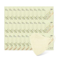 아이코코 레인보우 컬렉션 KF94 마스크 대형XL, 1개입, 30개, 아이보리(상아색)