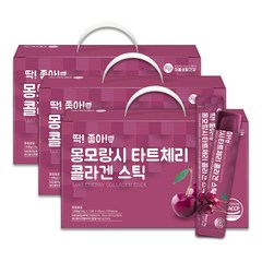 미쁨생활건강 딱좋아 몽모랑시 타트체리 콜라겐 젤리스틱, 15포, 20g, 180개