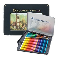 [문화연필] 넥스프로 고급 유성색연필, 1개, 48색
