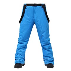 2019 새로운 스키 바지 남자-30 섭씨 높은 품질 방풍 방수 따뜻한 커플 스노우 바지 겨울 스키 스노우 보드, 02 MAN BLUE_05 XXXL