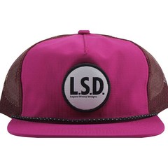 Stussy LSD 트럭커 남자 메쉬캡 핑크