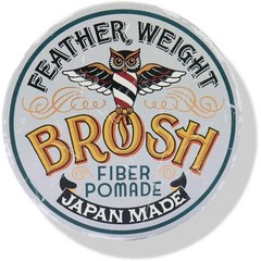 일본직발송 6. BROSH(브로쉬) BROSH (브로시) BROSH FIBER POMADE 헤어 왁스 120G (X 120) B08K9PFHQV, One Size, One Color, 1개