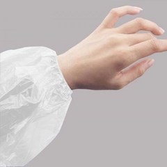 [다옴하우스] 일회용 비닐팔토시 작업용 방수 위생 청소 염색 투명 비닐토시(100매), 1개