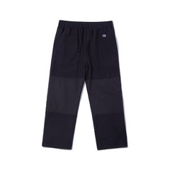 (국내매장판/AS가능) 챔피온 (블루택) 11.5oz 기모 무릎배색 스웨트팬츠 (BLACK) CKPA1F638BK