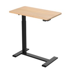 [카멜마운트] 전동식 높이조절 이동식 사이드 테이블 스탠딩책상 MSD-1, 블랙