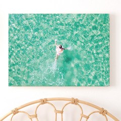 홈카페 청량한 수영장 바다 물멍 여름 그림 액자, 14아틀란티스