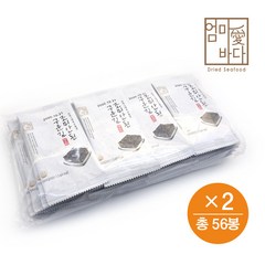 엄마애바다 조미안된 구운 도시락김 56봉(각1.5g), 1.5g, 56봉