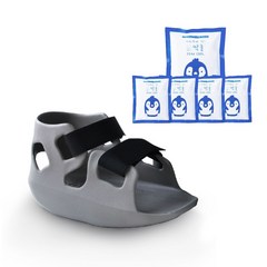 하블프리 기능성 깁스 신발 XL 그레이 + 딱쿨 아이스 쿨팩, 1세트