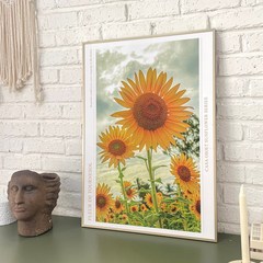 봄날프로젝트 Fleur de Tournesol 해바라기 인테리어 그림 포스터