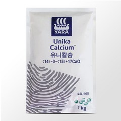 야라 유니칼슘 비료 1kg/엔케이비료 질산태질소 땅에 뿌리는 알비료, 1개