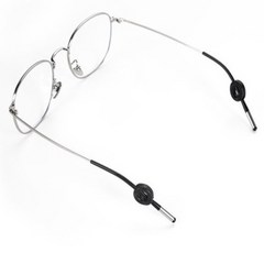 여고니야 안경 귀고무 실리콘 흘러내림방지 5쌍 세트, 블랙, 1세트