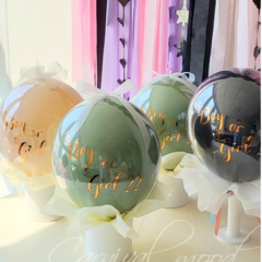 [완제품] 젠더리빌풍선 성별공개이벤트 팝미벌룬 팝핀풍선, 디자인1, 화분 팟(POT), 꽃+컨페티