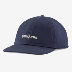 (파타고니아 100%정품) patagonia 피츠 로이 아이콘 트래드 캡 남여공용 모자 Text Logo: New Navy