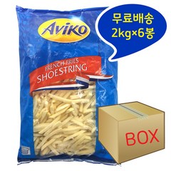 아비코 슈스트링2kg 6개 막대감자 감자튀김, 2kg