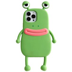 HOCE 3D 입체 리틀 개구리 아이폰 14 프로 맥스 13 12 미니 커플 친구 귀여운 캐릭터 실리콘 케이스