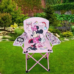 코스트코 디즈니 캐릭터 아동용 캠핑 의자 미니 미니마우스 (핑크) 어린이의자 낚시의자 휴대용 캠핑체어, 미니마우스(핑크), 1개