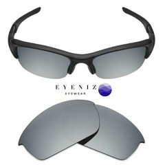 [당일출고] EyeNiz 오클리 플락자켓 편광 렌즈(티타늄 실버 편광미러)교체 호환렌즈