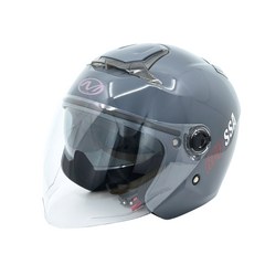 MTM RS-10 선바이저 실드 내장 오토바이 스쿠터 자외선 차단 오픈 페이스 헬멧 ( 사은품 스모크 쉴드 추가 증정 ), 글라스 도브, XL