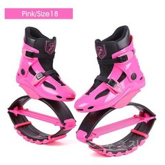 올스포츠 남녀공용 캥거루 점프 슈즈 전문 통기성 스포츠 블랙-레드 사이즈 17/18, Pink-Size18