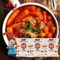 아딸 밀떡볶이 국물떡볶이 3팩, 단품