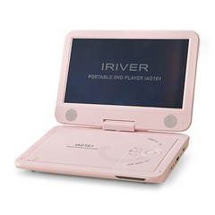 아이리버 휴대용 DVD플레이어 IAD101 10시간재생 hdmi, 핑크