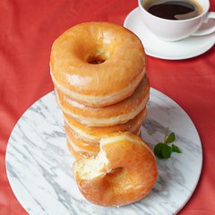 리얼 글레이즈드 도넛 10개입(500g) 1개, 500g