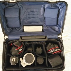 하드 캐리어 카메라 캐리어 가방 작은 여행용 기내용 연예인 장비 알루미늄 케이스 박스 보관함, 블랙 + 내부파티션_23 인치