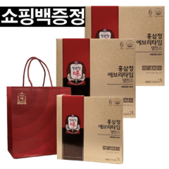 정관장 홍삼정 에브리타임 밸런스 + 쇼핑백, 10ml, 90포, 10ml