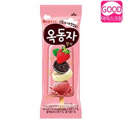 DBOMartㅣ옥동자 딸기 40입 아이스크림 하드 간식|_ac락be베!!a쟈, 40개, 70ml